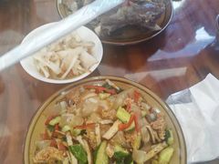 -陕北农家小吃风干羊肉剁荞面