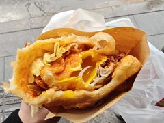 -小红车炸蛋葱油饼