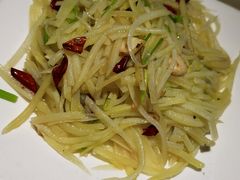 香菜梗炝土豆丝-绿茶餐厅(西单老佛爷店)