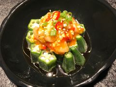 秋葵扇贝丁-听说碳烧蛙(高新万达店)