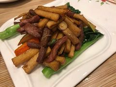 茶树菇牛柳-粤仔湾砂锅粥(广益哥伦布店)