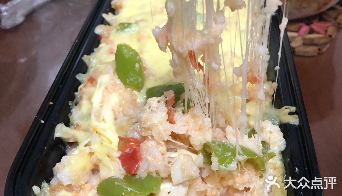 拉丝效果超棒的芝士焗饭