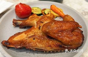Half Roasted Chicken with Seasonal Vegetables