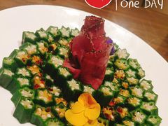 黑椒牛肉拼秋葵-将相和·海鲜蒸饺大连菜