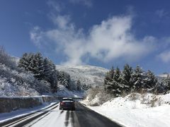 上山的路-太子岭滑雪场