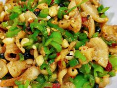 青椒炒油渣-笨罗卜浏阳菜馆(富家湾小区店)
