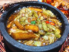 土豆茄子煲-土桥手掌鸡·26年灌县老味道(都江堰店)