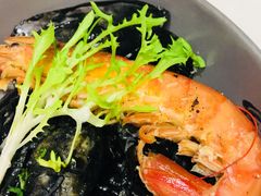 大虾海鲜墨鱼汁扁面-打趸BTC·Breaktime cafe(北京路店)