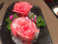 玫瑰雪花牛舌-捞王锅物料理(上海世茂广场店)