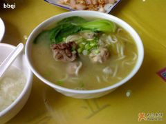 鸡汁三鲜面大碗￥12.00（卖相一般）-孟记粥铺·家常菜·烧烤·粥(亚运村店)