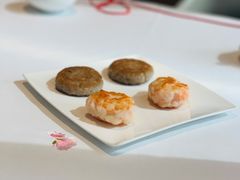 煎莲藕饼拼煎虾饼-花城苑广府菜(侨鑫店)