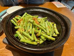 虾酱土猪肉啫豆角-常来小聚·广州非遗传承餐厅(中山二路店)