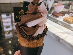 红豆紫薯拼巧克力软冰淇淋-GODIVA(海岸城店)