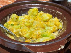 咸蛋黄啫丝瓜-涌煲记·蟹煲·砂锅海鲜·煲出宁波味(天一旗舰店)