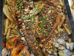 -东来菜馆•手抓海鲜家常菜•海鲜锅贴(鸽子窝店)