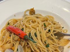 蒜香辣味蛤蜊橄榄油Pasta-安妮意大利餐厅(丽都店)