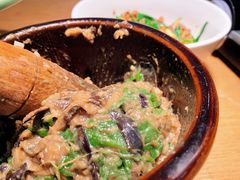 皮蛋青椒擂茄子-费大厨辣椒炒肉(万家丽一店)