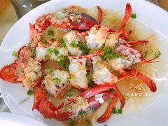 蒜蓉开边蒸龙虾-明记海鲜大排档(巽寮湾店)