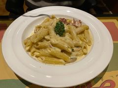 鸡肉蘑菇培根斜管面-安妮意大利餐厅(国贸店)