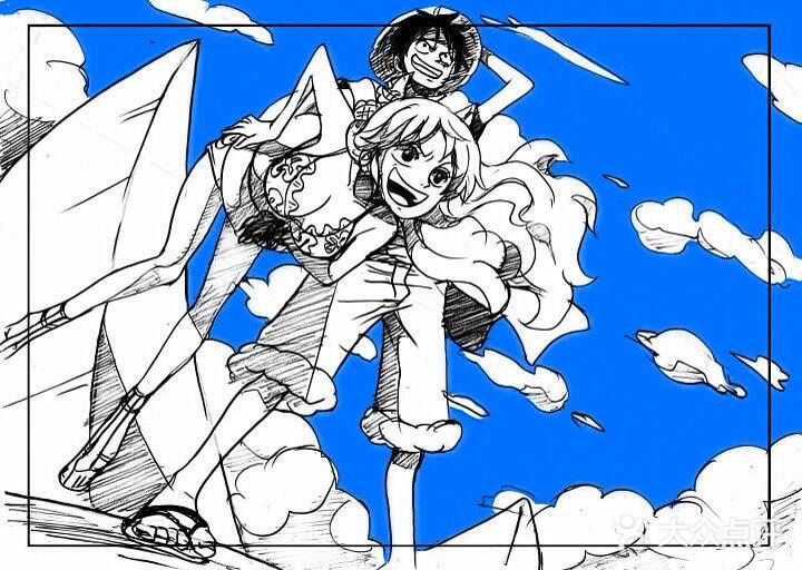 漫迷们！海贼速描插画创意之作[礼花]不一样的温馨