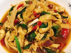 火腿炒农家豆腐皮-辣公子·千岛湖私房菜(滨江店)