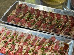 秘制牛五花-明洞阿姨·韩式酱蟹烤肉·创意料理(三元桥店)