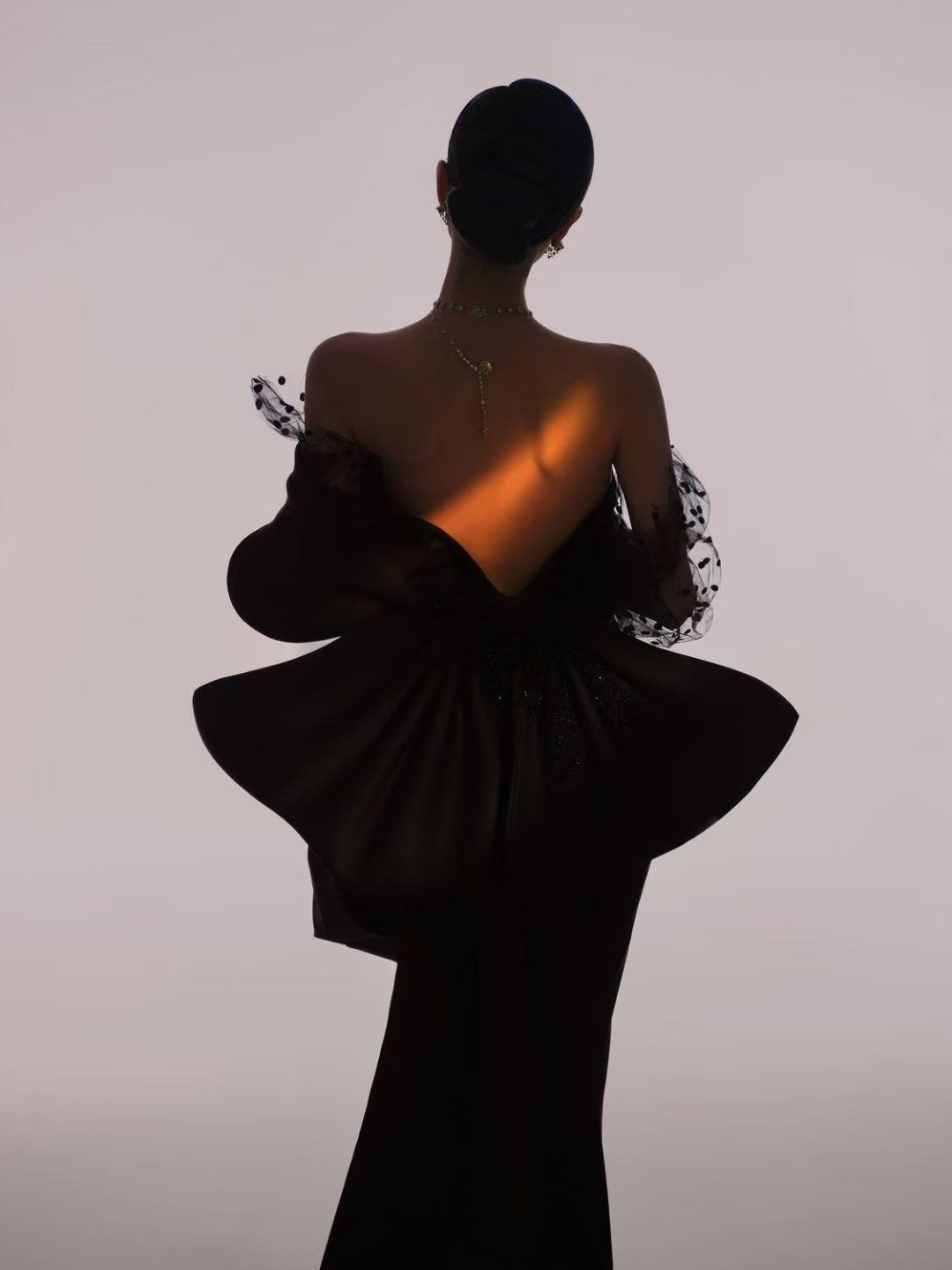 黑色礼服婚纱照