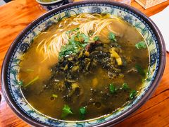 咸菜牛肉丝汤面-旺泉餐饮店·清真牛肉面馆