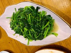 清炒菠菜-浔庐餐厅•江西老字号•九江菜(烟水亭店)
