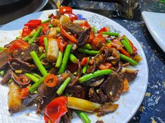 酸藕带炒鸭胗-浔庐餐厅•江西老字号•九江菜(烟水亭店)