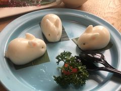 大白兔草莓椰汁糕-一笼小幸运