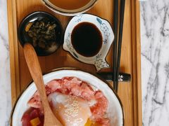 海鲜温泉蛋盖饭定食-自由之丘