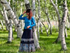 -乌兰布统景区-白桦林