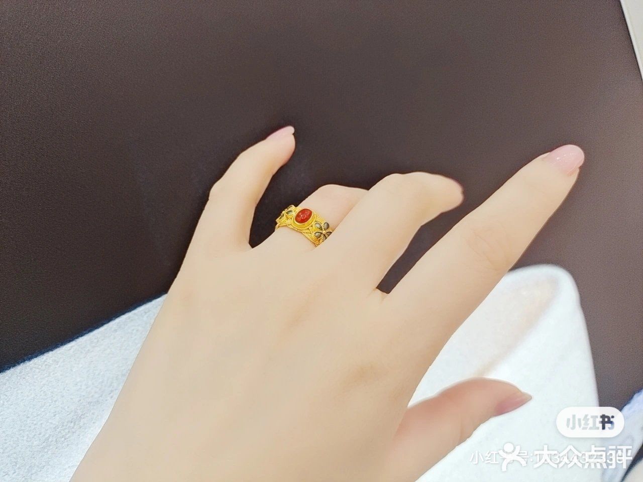 曼卡龙凤华戒指