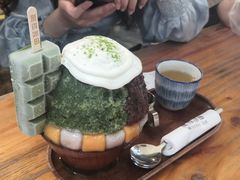 抹茶生乳かき氷-WONDER ICE 萬得冰田(建設路总店)