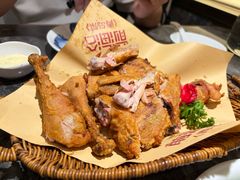 传统香酥鸡-前海沿·海鲜水饺青岛菜(乐客城店)