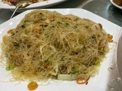 椰菜银芽虾米炒粉丝-明珠海港大酒店
