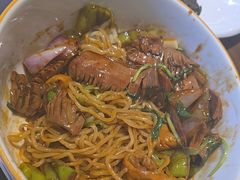 酱爆肥肠猪肝面-玖鲜小笼(中山广场店)