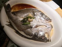 葱椒鲈鱼-绿茶餐厅(西单老佛爷店)
