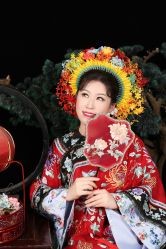 -后宫·古装汉服京剧儿童亲子全家福摄影