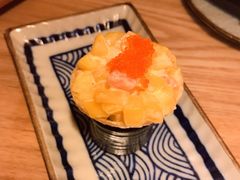芒果三文鱼脆脆球-西月山居匠心创意料理(江汉路新佳丽广场店)