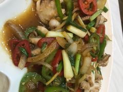 辣炒八爪鱼-覃记海鲜美食餐厅