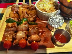 墨西哥法喜达烤猪肉串拼盘-遇见西木美式餐厅(体育路店)