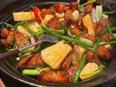 黑椒菠萝啫猪颈肉-旺爷砂锅·茶作(国贸城店)