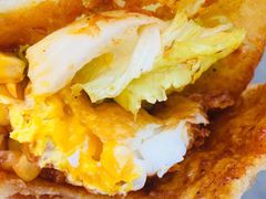 -小红车炸蛋葱油饼