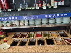 自助调料区-蟹谢蒸鲜自助餐厅