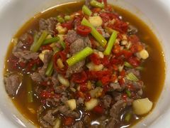 鲜炒黄牛肉-憨伢子·家常菜小食堂·有锅气の炒菜(江汉路店)