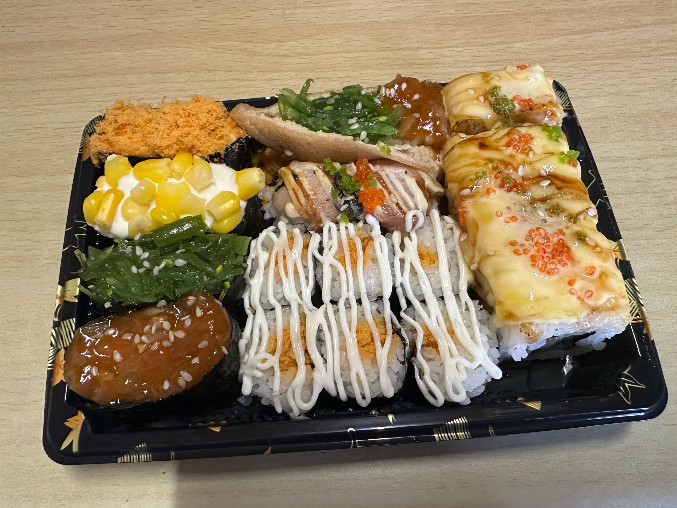 吃到了好吃的寿司外卖!