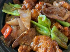 黑椒猪肝鸡球煲-日昌餐馆(亦庄店)