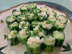 蒜蓉蒸丝瓜-区海鸡场饭店(石壁店)